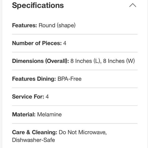 LAST CHANCE! Kate Spade melamine salad plates - Picture 6 of 7